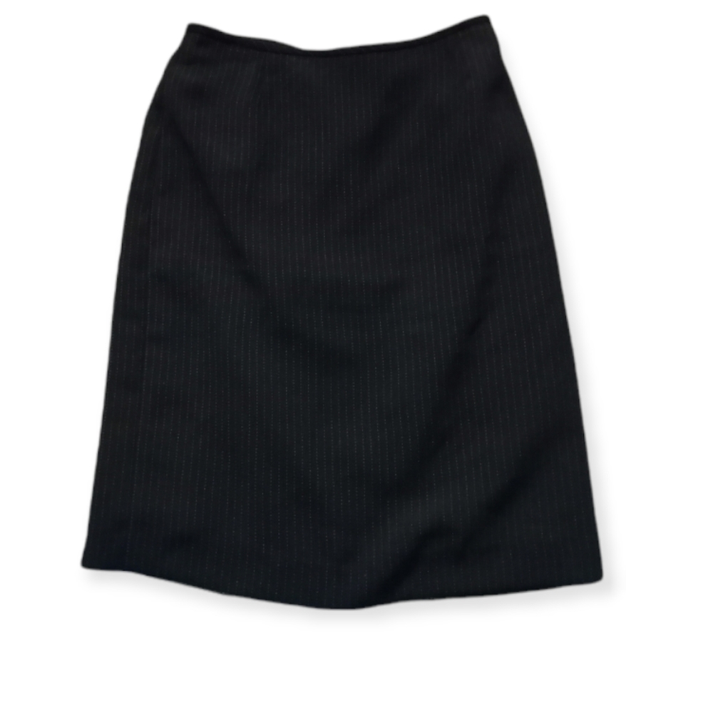 VINTAGE black pinstripe skirt size 4